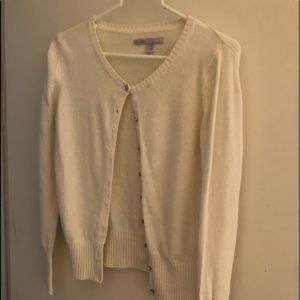 White Old Navy Cardigan with Jewel buttons